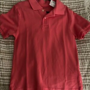 NWT BOYS Salmon Short Sleeve Polo Shirt